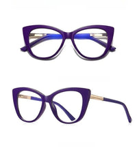 Load image into Gallery viewer, 2024 New Comfortable Cat Eye Glasses Vintage Ultra Light TR Eyeglasses Trendy Optical Prescription Eyewear Frame Women