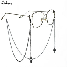 Carica l&#39;immagine nel visualizzatore di Gallery, 2024 New Pendant Glasses Chains Cross Eyeglasses Sunglasses Spectacles Metal Chain Holder Cord Lanyard Necklace