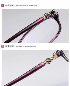 2024 New Lady Crystal Reading Glasses Frame Ultralight Anti Blue Light Computer Presbyopic Optical Eyeglasses +1.0+1.5+2.0..+4.0