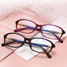 Carica l&#39;immagine nel visualizzatore di Gallery, 2024 New Lady Crystal Reading Glasses Frame Ultralight Anti Blue Light Computer Presbyopic Optical Eyeglasses +1.0+1.5+2.0..+4.0