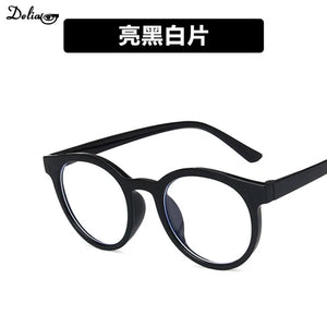 2024 New Round Frame Anti Blue Light Glasses Plain Glasses Children Radiation Protection for Kid Computer Phone Online Course