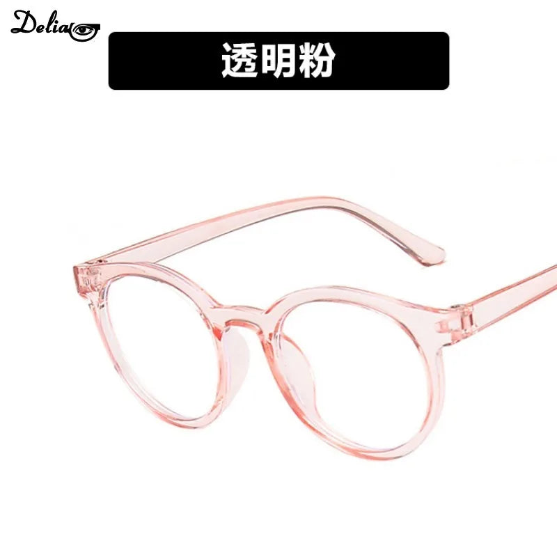 2024 New Round Frame Anti Blue Light Glasses Plain Glasses Children Radiation Protection for Kid Computer Phone Online Course