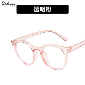 2024 New Round Frame Anti Blue Light Glasses Plain Glasses Children Radiation Protection for Kid Computer Phone Online Course