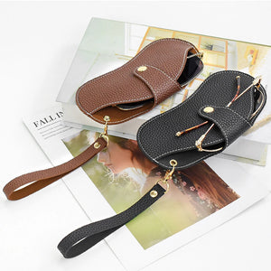 2024 Ultra-thin Glasses Case Simplicity Snap Glasses Case PU Leather Eye Glasses Container Cover Portable Sunglasses Storage Box
