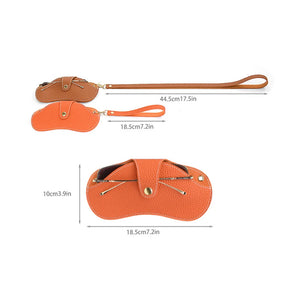 2024 Ultra-thin Glasses Case Simplicity Snap Glasses Case PU Leather Eye Glasses Container Cover Portable Sunglasses Storage Box