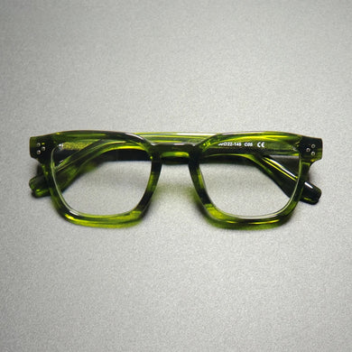 Vintage Acetate Glasses Frame Men Ultra Light Handmade Square Eyeglasses Frame Women Retro Japan Luxury Brand Designer Eyewear