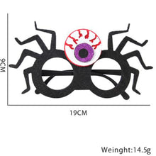 Load image into Gallery viewer, 2pcs Halloween Paper Glasses Pumpkin Ghost Bat Spider Glasses Kids Diy Cosplay Photo Props Halloween Party Decoration Supplies