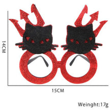 Load image into Gallery viewer, 2pcs Halloween Paper Glasses Pumpkin Ghost Bat Spider Glasses Kids Diy Cosplay Photo Props Halloween Party Decoration Supplies