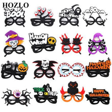 Load image into Gallery viewer, 2pcs Halloween Paper Glasses Pumpkin Ghost Bat Spider Glasses Kids Diy Cosplay Photo Props Halloween Party Decoration Supplies