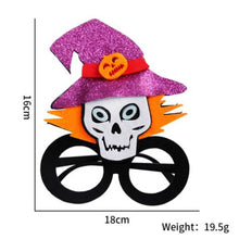 Load image into Gallery viewer, 2pcs Halloween Paper Glasses Pumpkin Ghost Bat Spider Glasses Kids Diy Cosplay Photo Props Halloween Party Decoration Supplies