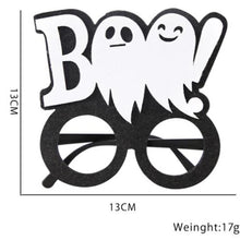 Load image into Gallery viewer, 2pcs Halloween Paper Glasses Pumpkin Ghost Bat Spider Glasses Kids Diy Cosplay Photo Props Halloween Party Decoration Supplies
