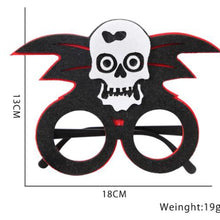 Load image into Gallery viewer, 2pcs Halloween Paper Glasses Pumpkin Ghost Bat Spider Glasses Kids Diy Cosplay Photo Props Halloween Party Decoration Supplies