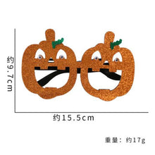 Load image into Gallery viewer, 2pcs Halloween Paper Glasses Pumpkin Ghost Bat Spider Glasses Kids Diy Cosplay Photo Props Halloween Party Decoration Supplies