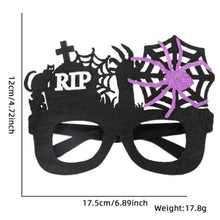 Load image into Gallery viewer, 2pcs Halloween Paper Glasses Pumpkin Ghost Bat Spider Glasses Kids Diy Cosplay Photo Props Halloween Party Decoration Supplies
