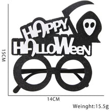 Load image into Gallery viewer, 2pcs Halloween Paper Glasses Pumpkin Ghost Bat Spider Glasses Kids Diy Cosplay Photo Props Halloween Party Decoration Supplies