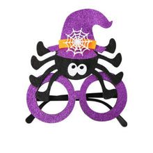 Load image into Gallery viewer, 2pcs Halloween Paper Glasses Pumpkin Ghost Bat Spider Glasses Kids Diy Cosplay Photo Props Halloween Party Decoration Supplies