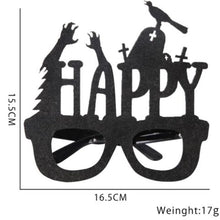 Load image into Gallery viewer, 2pcs Halloween Paper Glasses Pumpkin Ghost Bat Spider Glasses Kids Diy Cosplay Photo Props Halloween Party Decoration Supplies