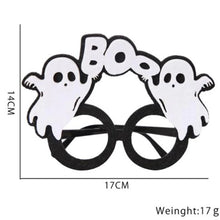 Load image into Gallery viewer, 2pcs Halloween Paper Glasses Pumpkin Ghost Bat Spider Glasses Kids Diy Cosplay Photo Props Halloween Party Decoration Supplies