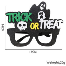 Load image into Gallery viewer, 2pcs Halloween Paper Glasses Pumpkin Ghost Bat Spider Glasses Kids Diy Cosplay Photo Props Halloween Party Decoration Supplies