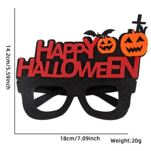 2pcs Halloween Paper Glasses Pumpkin Ghost Bat Spider Glasses Kids Diy Cosplay Photo Props Halloween Party Decoration Supplies