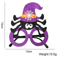 Load image into Gallery viewer, 2pcs Halloween Paper Glasses Pumpkin Ghost Bat Spider Glasses Kids Diy Cosplay Photo Props Halloween Party Decoration Supplies
