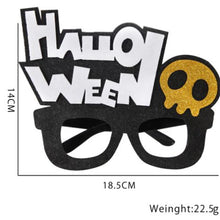 Load image into Gallery viewer, 2pcs Halloween Paper Glasses Pumpkin Ghost Bat Spider Glasses Kids Diy Cosplay Photo Props Halloween Party Decoration Supplies
