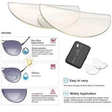 Load image into Gallery viewer, 2pcs Liquid Silicone Bifocal Reading Lens Stick-on Presbyopic Lenses Magnification Reusable Bifocal Lenses1.0 1.5 2.0 2.5 3.0
