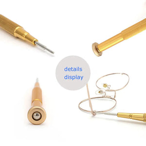 2pcs SS4803 Metal Screwdriver Glasses Hand Repairing Tool