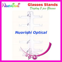 Carica l'immagine nel visualizzatore di Gallery, 3 Colors Eyeglass Sunglass Eyewear Glasses Store Display Stands Props Shelf Show 5pcs Glasses On Counter CK305-5 Free Shipping