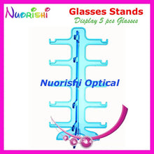 Carica l'immagine nel visualizzatore di Gallery, 3 Colors Eyeglass Sunglass Eyewear Glasses Store Display Stands Props Shelf Show 5pcs Glasses On Counter CK305-5 Free Shipping