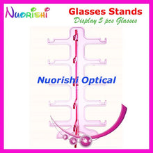 Carica l'immagine nel visualizzatore di Gallery, 3 Colors Eyeglass Sunglass Eyewear Glasses Store Display Stands Props Shelf Show 5pcs Glasses On Counter CK305-5 Free Shipping