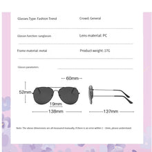 Load image into Gallery viewer, 3026 Classic Sunglasses Unisex Driver Metal Toad Mirror Color Film Sunglasses