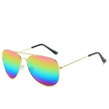 Load image into Gallery viewer, 3026 Classic Sunglasses Unisex Driver Metal Toad Mirror Color Film Sunglasses