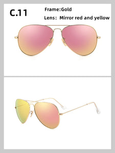 3026 Glass lenses Gradient women sunglasses men 58mm 3025 Mirror hot rayeds Brand 2020 sun glasses UV400
