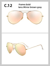Carica l&#39;immagine nel visualizzatore di Gallery, 3026 Glass lenses Gradient women sunglasses men 58mm 3025 Mirror hot rayeds Brand 2020 sun glasses UV400