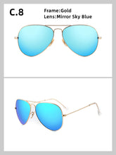Carica l&#39;immagine nel visualizzatore di Gallery, 3026 Glass lenses Gradient women sunglasses men 58mm 3025 Mirror hot rayeds Brand 2020 sun glasses UV400