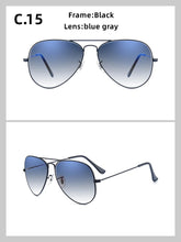 Carica l&#39;immagine nel visualizzatore di Gallery, 3026 Glass lenses Gradient women sunglasses men 58mm 3025 Mirror hot rayeds Brand 2020 sun glasses UV400