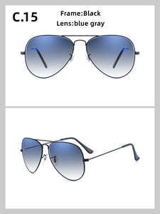 3026 Glass lenses Gradient women sunglasses men 58mm 3025 Mirror hot rayeds Brand 2020 sun glasses UV400