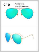 Carica l&#39;immagine nel visualizzatore di Gallery, 3026 Glass lenses Gradient women sunglasses men 58mm 3025 Mirror hot rayeds Brand 2020 sun glasses UV400