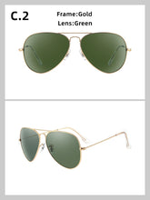 Carica l&#39;immagine nel visualizzatore di Gallery, 3026 Glass lenses Gradient women sunglasses men 58mm 3025 Mirror hot rayeds Brand 2020 sun glasses UV400