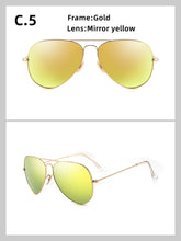 Carica l&#39;immagine nel visualizzatore di Gallery, 3026 Glass lenses Gradient women sunglasses men 58mm 3025 Mirror hot rayeds Brand 2020 sun glasses UV400