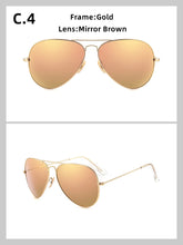 Carica l&#39;immagine nel visualizzatore di Gallery, 3026 Glass lenses Gradient women sunglasses men 58mm 3025 Mirror hot rayeds Brand 2020 sun glasses UV400