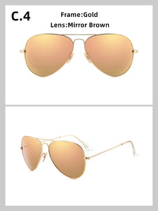 3026 Glass lenses Gradient women sunglasses men 58mm 3025 Mirror hot rayeds Brand 2020 sun glasses UV400