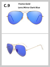 Carica l&#39;immagine nel visualizzatore di Gallery, 3026 Glass lenses Gradient women sunglasses men 58mm 3025 Mirror hot rayeds Brand 2020 sun glasses UV400