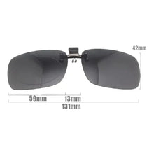Carica l&#39;immagine nel visualizzatore di Gallery, 3Pcs!!! Comfortable Wooden Squared Frame Reading Glasses for Men Women + Alloy Polarized Sunglasses Round + Sunglasses Clip