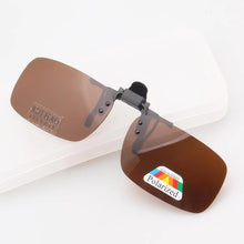 Load image into Gallery viewer, 4 Color Brand Sunglasses Clip on Polarized Sun Glasses Driving Eyeglasses Grey Clip Sunglasses and Yellow Night Vision Glasses