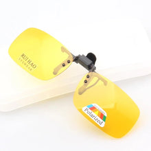 Load image into Gallery viewer, 4 Color Brand Sunglasses Clip on Polarized Sun Glasses Driving Eyeglasses Grey Clip Sunglasses and Yellow Night Vision Glasses