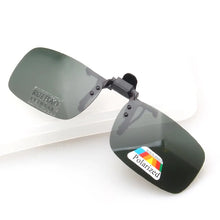 Load image into Gallery viewer, 4 Color Brand Sunglasses Clip on Polarized Sun Glasses Driving Eyeglasses Grey Clip Sunglasses and Yellow Night Vision Glasses