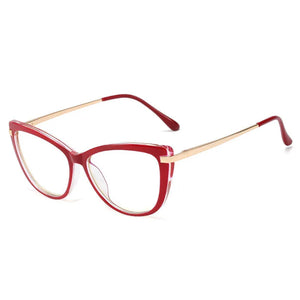 45366 Anti-blue Light  Cat Eye Glasses Frames Women Optical Eyewear Computer EyeGlasses 45366