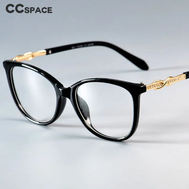 45705 Classic Cross Knot Glasses Frames Shiny Rhinestone Men Women Optical  Computer Glasses
